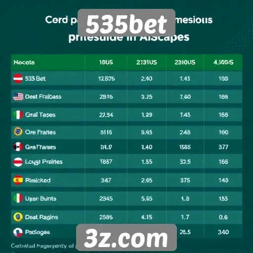Comparação entre 535bet e concorrentes