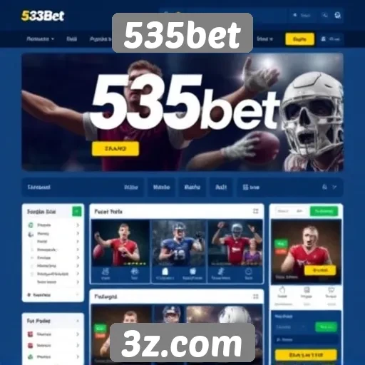 Interface e usabilidade do site 535bet